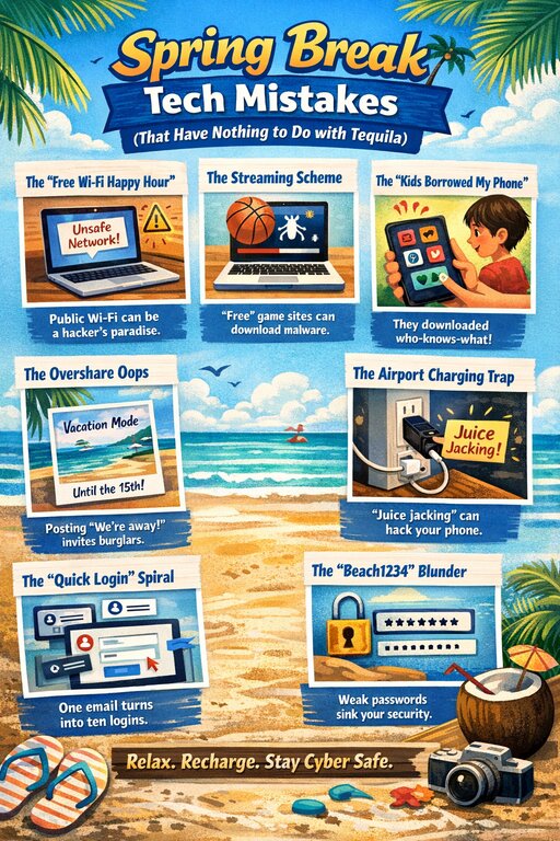 Spring Break Tech Mistakes (That Have Nothing to Do with Tequila)