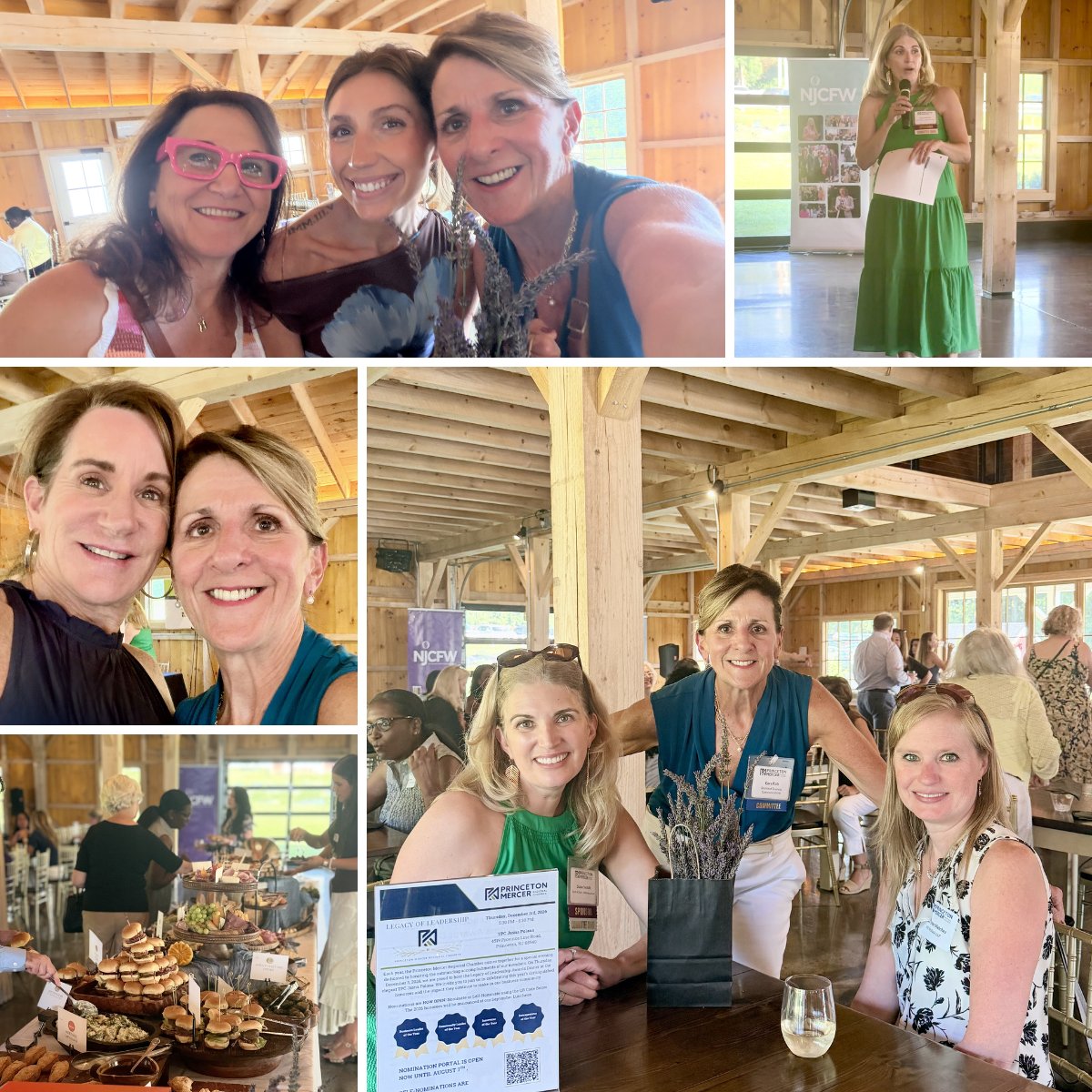 WIBA Summer Sip Stroll and Shop collage at Princeton Lavender Farm